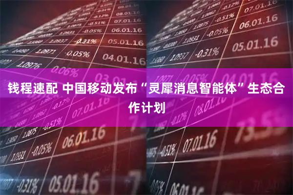 钱程速配 中国移动发布“灵犀消息智能体”生态合作计划